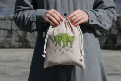 オリジナル名入れ製作事例:ミックス巾着