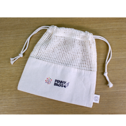 オーガニックコットンネット巾着（M）