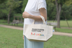 フェアトレードコットントート（S）内ポケ付