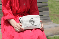 コットンボックスポーチ