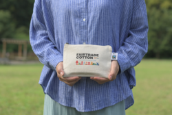 フェアトレードコットンぺたんこポーチ(S)