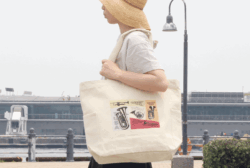 コットンよこポケトート(M)