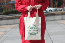 コットンガゼットバッグ(M)