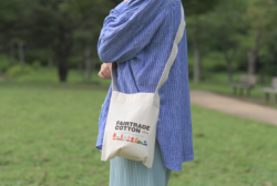 フェアトレードコットンサコッシュ