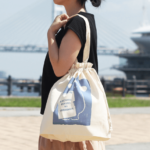コットン巾着バッグ（L）