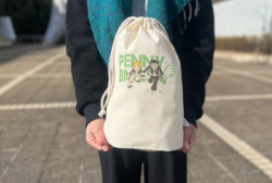 ガゼット巾着(L)オーガニックコットン