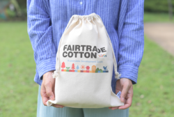 フェアトレードコットン巾着（L）