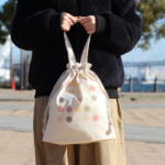 コットン巾着バッグ（M）