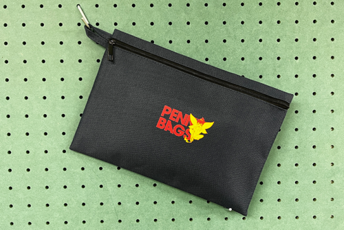 オリジナル名入れ製作事例:フラットポーチ(M)