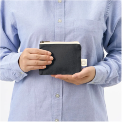 オーガニックコットンぺたんこポーチミニ