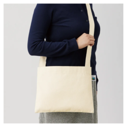 フェアトレードコットン厚手サコッシュ