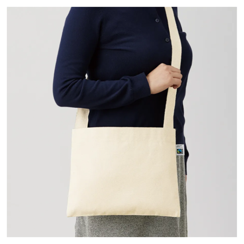 フェアトレードコットン厚手サコッシュ