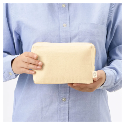 オーガニックコットンボックスポーチ