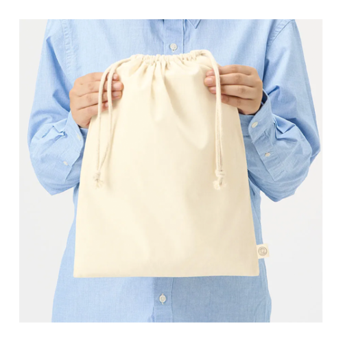 オーガニックコットン巾着(L)
