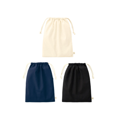 オーガニックコットン巾着(L)