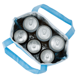 うちわが入る仕切りのあるトートバッグ