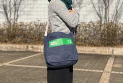 オリジナル名入れ製作事例:厚手ミックスショルダー