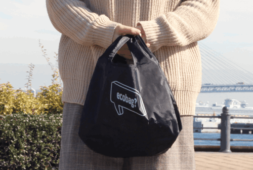 オリジナル名入れ製作事例：たためるエコバッグデイリー