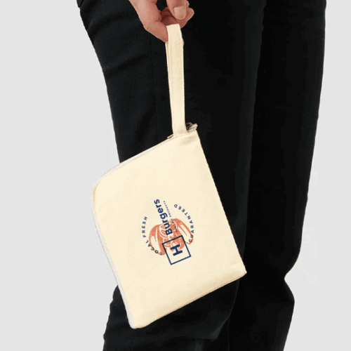 ぺたんこL字ファスナーポーチ(S)