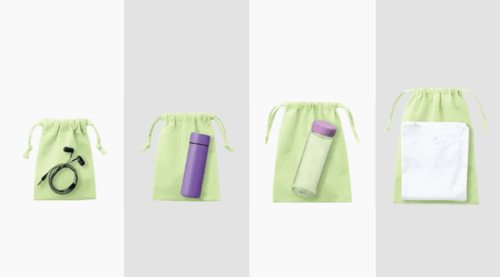 \ 新作 / サイズもカラーもバリエーション豊富な不織布巾着