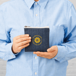 プチデニムぺたんこポーチ