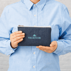 デニムぺたんこポーチミニ