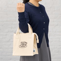 フェアトレードコットンスクエアクールトート(S)　