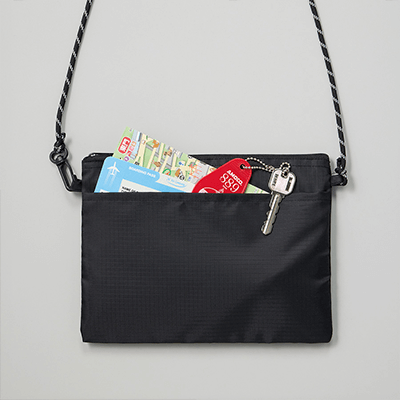 リップストップ外ポケットサコッシュ