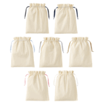 カラーリボンコットン巾着(L)