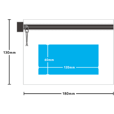 リップストップフラットポーチ（S）