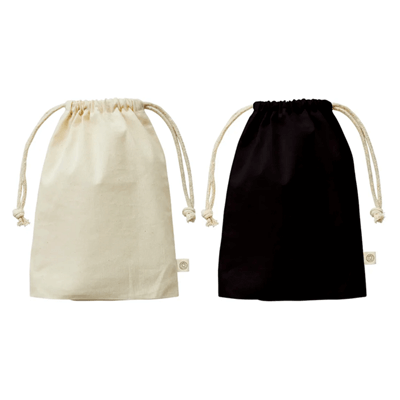 【10枚セット】ガゼット巾着(M)　オーガニックコットン