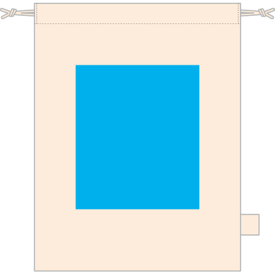 【10枚セット】ガゼット巾着(M)　オーガニックコットン