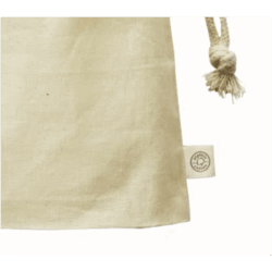 【10枚セット】ガゼット巾着(M)　オーガニックコットン